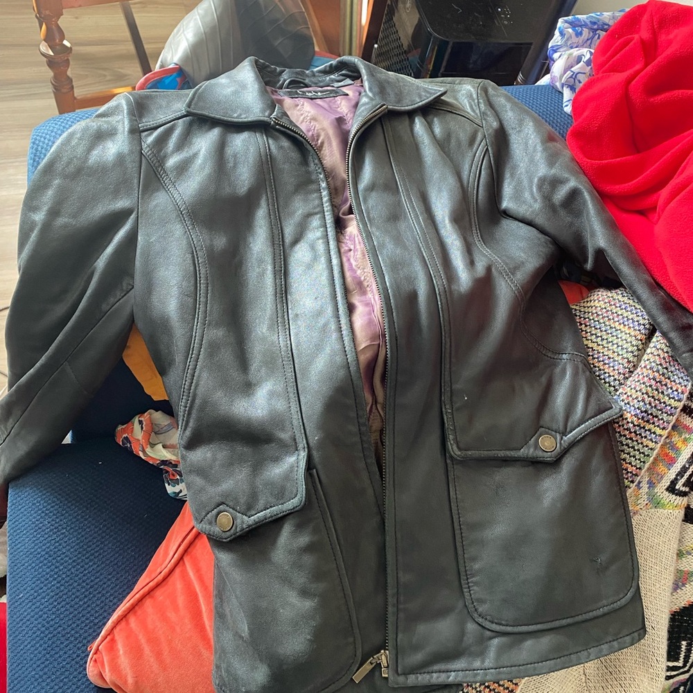 Vintage Nicole Miller of New York Leather Jacket